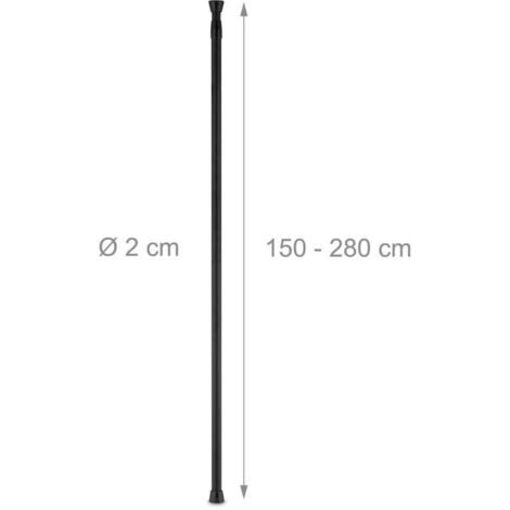 Duschvorhangstange Ohne Bohren 60-130CM Gardinensta Produktbild-Vorschau 5