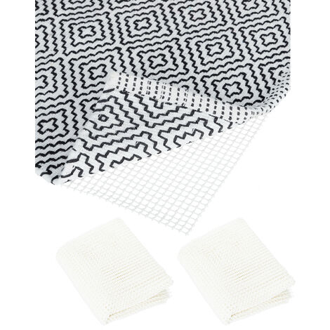 Teppich Antirutschmatte - weiß - 120x180 cm