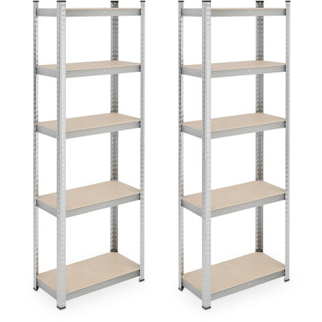 Voordeelrij Legbordstelling Light Duty 2000x7000x300 Mm  Hxbxd  5 Niveaus Metaal Verzinkt 40 Kg 1 569061 5b85343778581