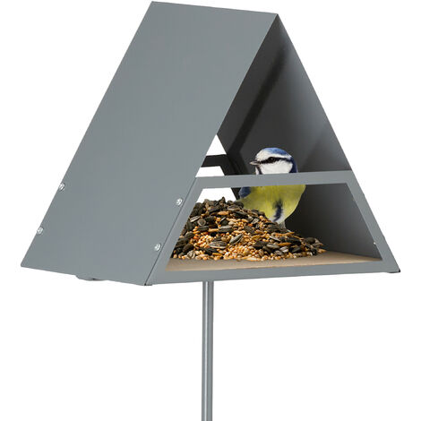 Garten Vogelfutterstation Gigicial Vogelfutterstation Transparent - Eichhörnchensicherer Futterspender 29cm Außen Vogelfutter