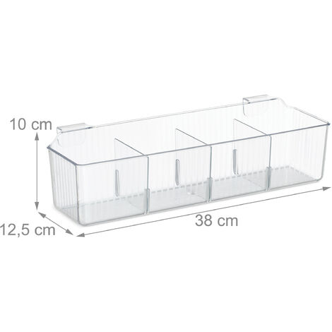 Relaxdays Schranktür Organizer 2er Set – Transparente Hängekörbe Für Küche & Bad