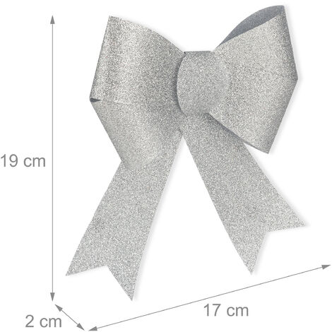 NOLOWY Motorradhelm Schleifen | Selbstklebend | Große Stoffschleifen | Für Helm Dekoration