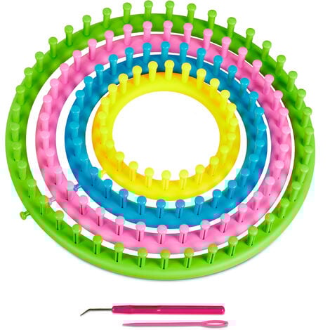 ZORVYN Strickring Set 24cm - Strickset Für Anfänger Mit Anleitung