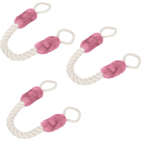 FUGLUS Türkordel Klemmschutz Pink - Türstopper Für Kinder & Haustiere Aus Baumwolle-Polyester