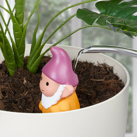 Relaxdays Tonkegel Bewässerung 4er Set - Automatische Gießhilfe Für Pflanzen Je 80 Ml