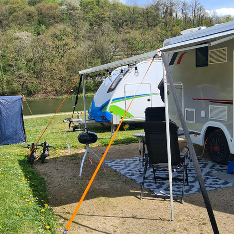 camper with tent on top Rivian x iKamper Skycamp Mini inbakeren Salewa ALP 30 65 solid surface to relax Type:Mark 3 (AC + 1 Battery)
