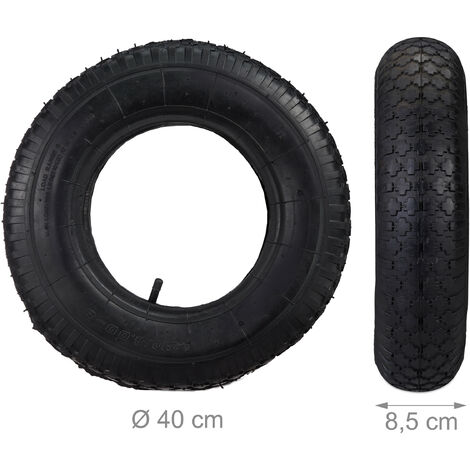 Relaxdays Sackkarrenreifen 3.50-8 Mit Schlauch - Stollenprofil Bis 154kg Traglast