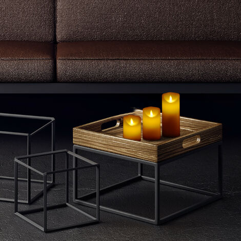 Relaxdays LED Kerzen, 3er Set, mit Timerfunktion, beweglicher Flamme ...