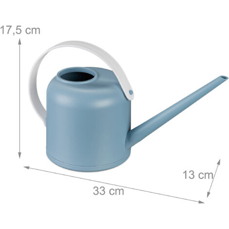 Relaxdays Gießkanne Zimmerpflanzen, 2er Set, 1,7 l, Kunststoff