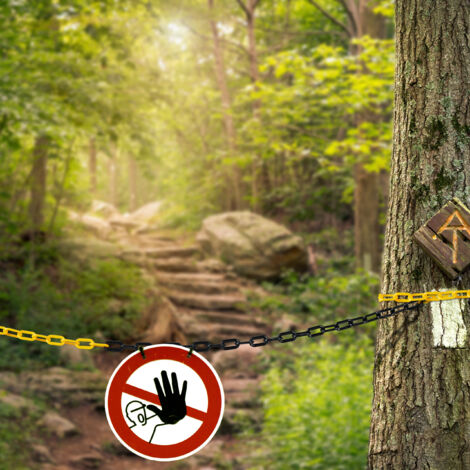 Kunststoffkette 6mm X 5m Absperrung - Rote Barrierenkette Für Garten & Veranstaltungen