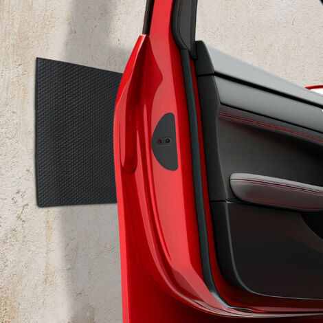 Relaxdays Garagen Wandschutz 2er Set - Selbstklebend, Reflektierend, 20x50cm EVA Schaumstoff