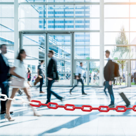 PATIKIL Absperrkette 45 Fuß Blau - Kunststoff-Sicherheitskette Für Crowd Control