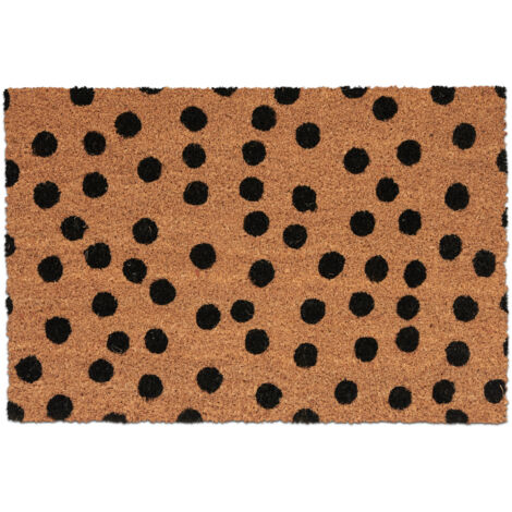 Homescapes Kokos-Fußmatte Gepunktet – 120 X 45 Cm, Rutschfest, Für Indoor/Outdoor – Schmutzfangmatte Für Haustür & Terrasse