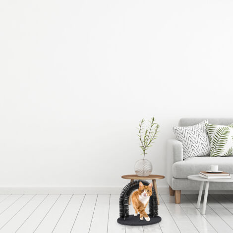 Katzen Selbstpflegebogen Mit Massage-Borsten - Fellpflege Und Spielspaß In Einem