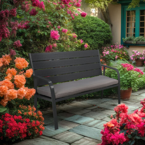 XIEMINLE Sitzkissen Für Gartenbank – Wasserdicht, Rutschfest, In 100x100cm Oder 150x100cm, Mit Bändern Zum Befestigen