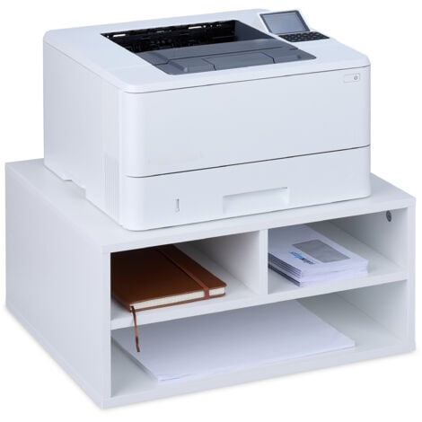 Klemmregal Für Drucker - Schreibtisch Erweiterung Weiß 30x50cm Büro Organizer