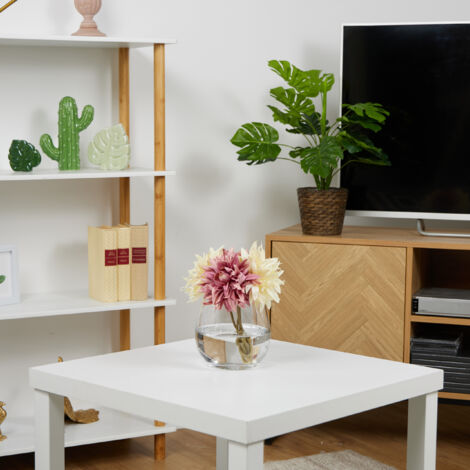 Apriltop 3er Set Moderne Blumenvasen - Weiße Eisenvasen 67/50/40 Cm