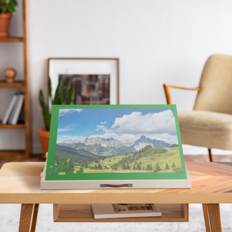 Relaxdays Puzzlebrett Mit 2 Schubladen - Neigbare Puzzlematte Für Bis Zu 1000 Teile