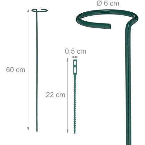 5 Stück Ausziehbare Pflanzstäbe – Verstellbar Von 45 Cm Bis 107 Cm Für Orchideen, Tomaten & Mehr