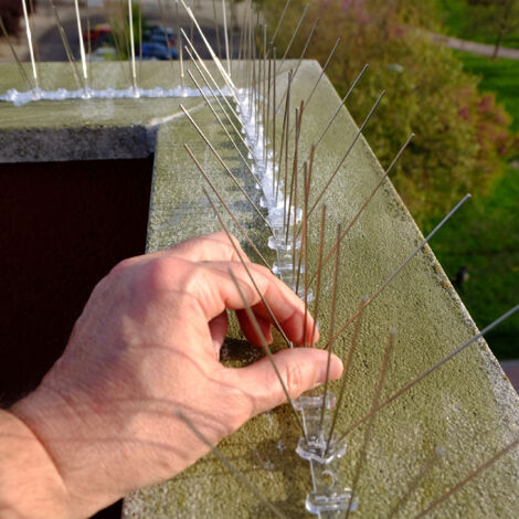 Taubenabwehr Spikes 5 Meter Set - Edelstahlspitzen  Produktbild-Vorschau 7