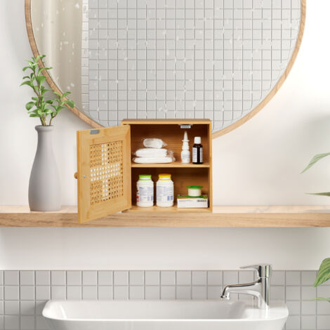 Relaxdays Medizinschrank Mit Glastür - Abschließbarer Arzneischrank Für Die Hausapotheke