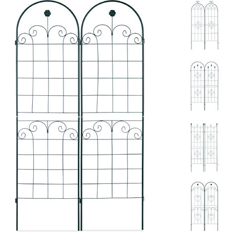 dobar Große Design-Rankhilfe in Blattform „fagus“, Rankgerüst aus  Kiefernholz, 84 x 6,5 x 160 cm