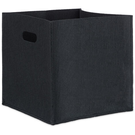 Quadratischer Filzkorb REGALKORB Aufbewahrungsbox aus Filz 30×30×30cm