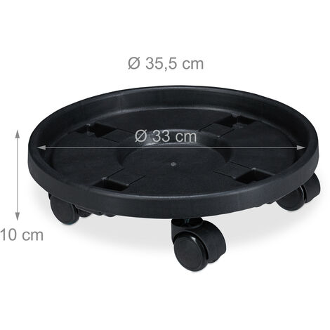 Pflanzkübel Mit Rädern – 2 Stück, 35 Cm, Beweglich Für Drinnen & Draußen