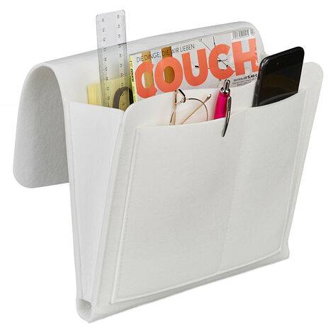 Bett-Organizer-Tasche Filz-Bettregal mit Taschentuchbox und