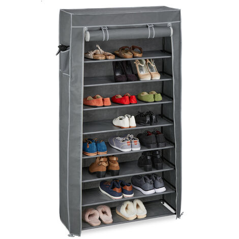 Schuhregal Schuhschrank Schuh-Schrank Shoe Cabinet mit 7 Ablagen für max 21 Paar 