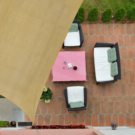 Sonnensegel 2,5x4 M – Rechteckiges HDPE-Gewebe Mit UV-Schutz Für Garten, Terrasse & Balkon