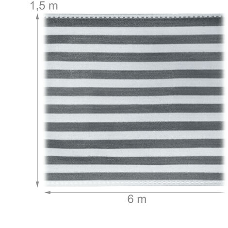 AEREY Balkonabdeckung 75x550 Cm – Sichtschutz Aus Netz, Anthrazit, Für Balkon & Terrasse