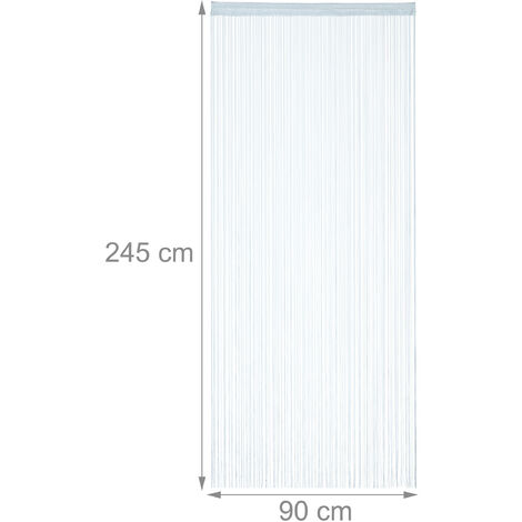 10 X Fadenvorhang 90x245 Cm, Mit Tunneldurchzug, Türvorhang Kürzbar ...