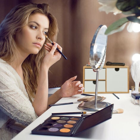 Relaxdays Schubladenbox Bambus - 3-tägig Für Schreibtisch & Ordnung