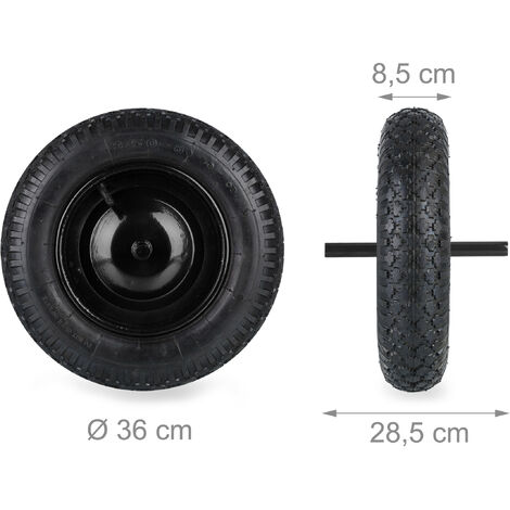 Eje De Repuesto Para Carretilla - Diámetro 20 Mm, Longitud 128/74 Mm, Incluye Tornillos Y Espaciadores