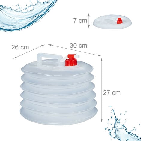 5 L Wasserkanister mit verzinkt Hahn Wasserbehälter BPA-frei Kanister  Trinkwasserkanister Camping