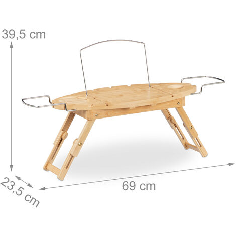 BambooMN Cocktailteller Aus Bambus – 17,8 X 15 Cm, Mit Weinglashalter, 4 Stück Set