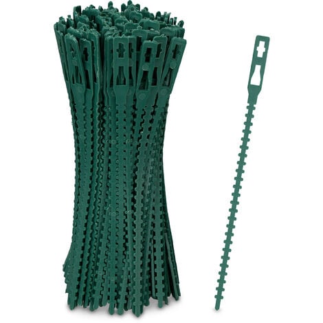 QZKJQDD 50 Stück Pflanzenbinder Verstellbar - Flexible Gartenkabelbinder Für Tomaten, Gurken & Kletterpflanzen (22,8cm)