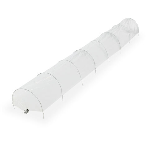 UV5 Gewächshausfolie Folientunnel 6m Breite Hoch UV-stabil 200µm (0,2mm Dick) Profi-Qualität! Länge: 8m Transparent