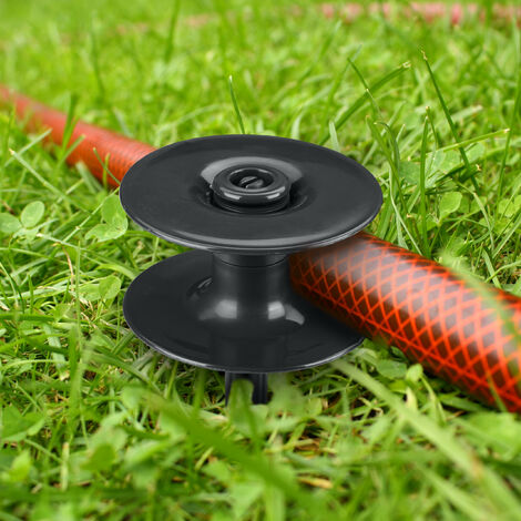 Tandefio Gartenschlauchführungen Aus Eisen – 3 Stück, 32 X 7,6 Cm, Schwarz – Dekorative Schlauchstützen Für Garten, Rasen & Hof