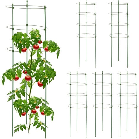 Rankhilfe 6er Set Grün - Verstellbare Pflanzenstütze 76cm Für Tomaten & Kletterpflanzen