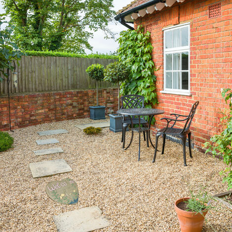 Ecosoul Gusseisen Trittsteine Füße 2er-Set - Dekorative Gartenweg-Steine 14x30cm Schwarz