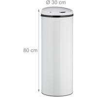 30-50L Automatik Sensor Mülleimer Papierkorb Abfalleimer Kücheneimer Edelstahl 