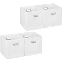 6x Pink Faltbox ohne Deckel Box Regalbox Aufbewahrungsbox Stoffbox faltbar 