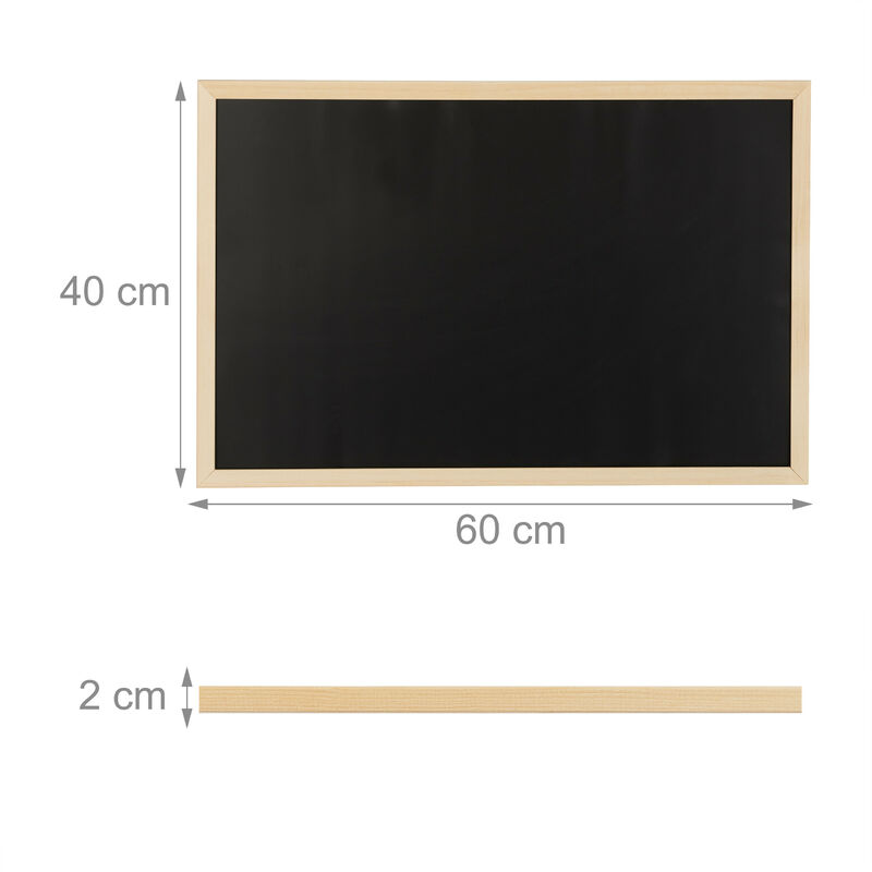 Tableau d'affichage en liège ROCADA avec cadre MDF 120 x 90 cm