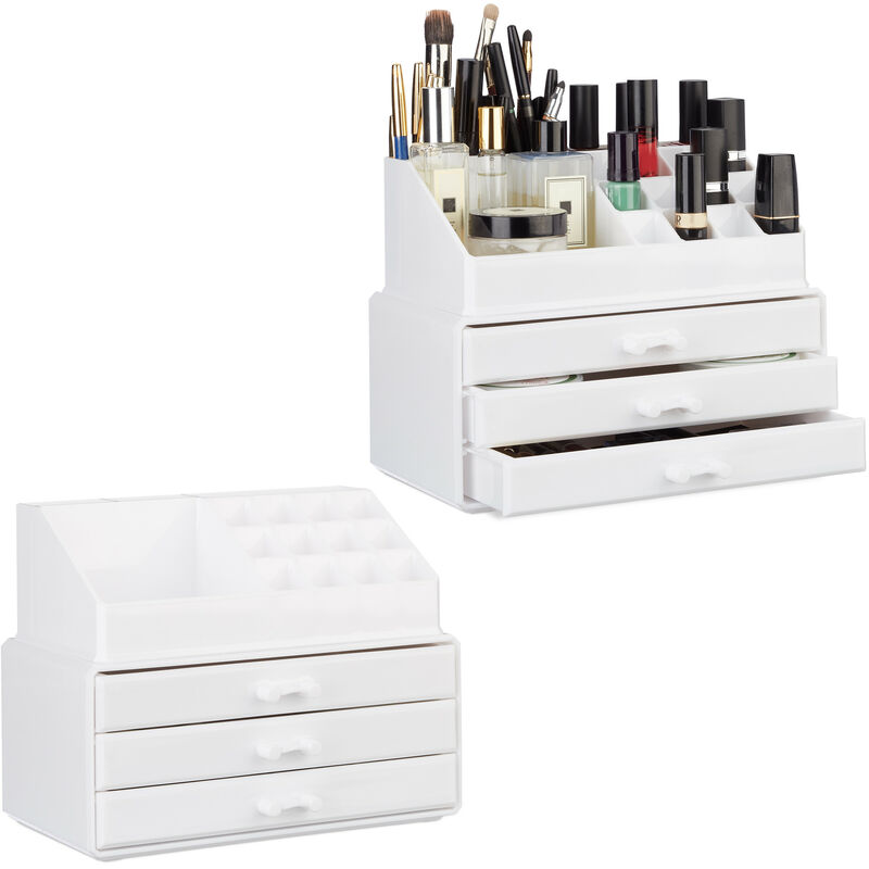 Organisateur de Coiffeuse à Tiroir Matériau de Qualité, Étanche,  Anti-Poussière, Durable Rangement de Bureau pour Rouge à Lèvres, Bijoux,  Lotions