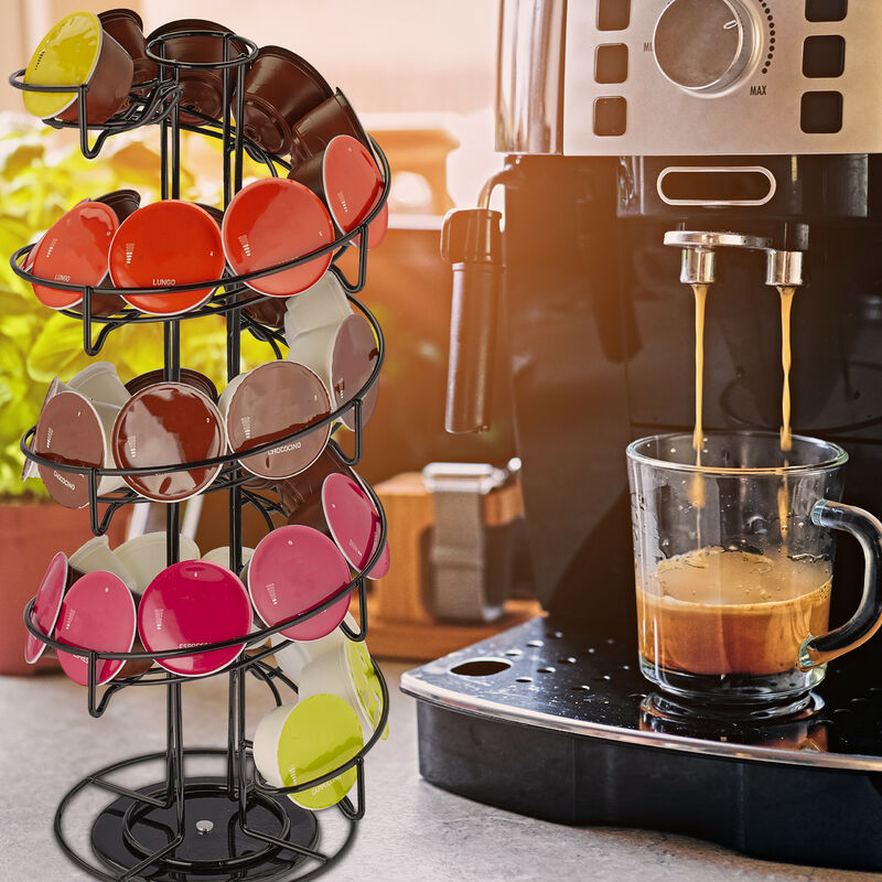 Relaxdays Porte-capsule Dolce Gusto, distributeur antidérapant
