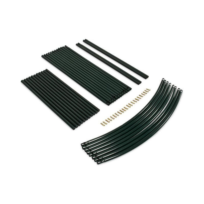 Arche à Rosiers Relaxdays 224x110 Cm - Portail Jardin Métal Noir | Support Plantes Grimpantes