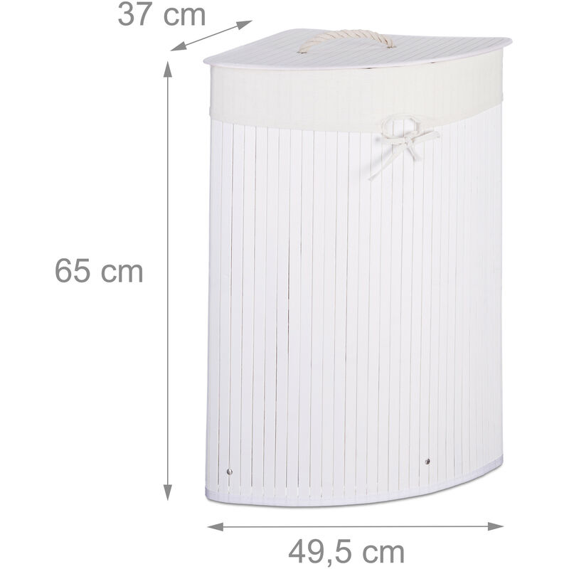 Panier à linge en plastique - Volume 28L - Fabriqué en France - Panier  linge blanc robuste - Corbeille à linge extra large avec trous de  ventilation