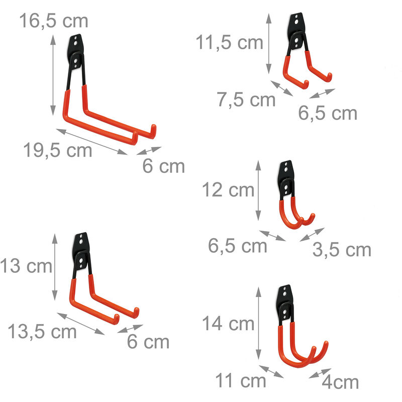 RELAXDAYS Assortiment De Crochets Muraux Lot De 32